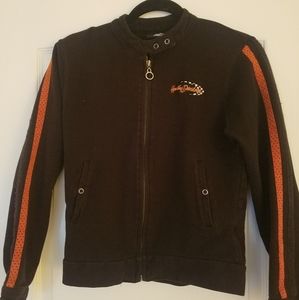 Harley-Davidson Black and Orange Jacket